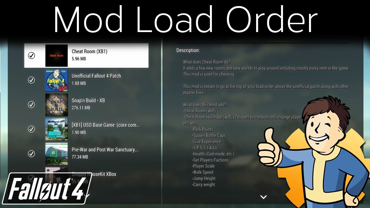 fallout 4 ps4 mod load order